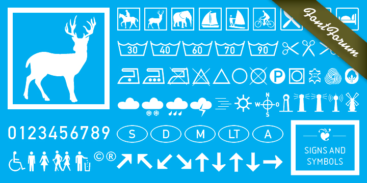 Czcionka Signs and Symbols